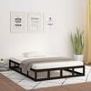 vidaXL Bed Frame without Mattress Black 160x200 cm Solid Wood