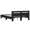 vidaXL Bed Frame without Mattress Black 140x190 cm
