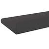 vidaXL Wall Shelf with Shelf 2 pcs Black 30 x 17.5 x 2.5 cm