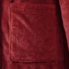 vidaXL Bathrobe Hoodie Bordeaux Red XXXL Flannel