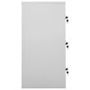 vidaXL Locker Cabinets 2 pcs Light Grey and Blue 90x45x92.5 cm Steel
