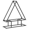 vidaXL Firewood Rack Black 80x25x90 cm Cold-rolled steel