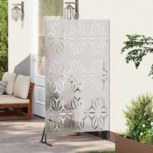 vidaXL Privacy Screen Grey 100 x 50 x 180 cm Steel