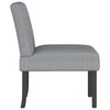 vidaXL Slipper Chair Light Grey Fabric