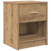 vidaXL Bedside Cabinets 2 pcs with Drawer Artisan Oak 40x34x50 cm