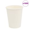 vidaXL Paper Coffee Cups 1000 pcs 8oz 200ml White