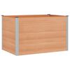 vidaXL Garden Raised Bed Brown 150 x 100 x 91 cm WPC and Aluminium