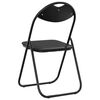 vidaXL Folding Chair 2 pcs Black 48 x 43.5 x 81 cm Faux Leather