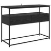 vidaXL Console Table Black Oak 100 x 40 x 75 cm Engineered Wood