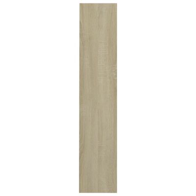 vidaXL Wall Shoe Cabinet Sonoma Oak 80x18x90 cm Engineered Wood
