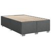 vidaXL Box Spring Bed with Mattress Dark Grey 120x200 cm Fabric