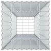 vidaXL Gabion Raised Bed Silver 50 x 50 x 150 cm Galvanised Steel