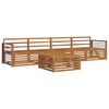 vidaXL Outdoor Sofa Set 5 pcs Natural Solid Acacia Wood