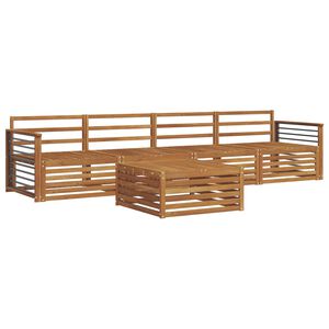 vidaXL Outdoor Sofa Set 5 pcs Natural Solid Acacia Wood
