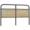 vidaXL Headboard Sonoma Oak 150 cm Steel and Engineered Wood