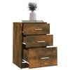 vidaXL Bed Cabinet Smoked Oak 40x40x63 cm Engineered Wood
