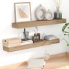 vidaXL Wall Shelves 2 pcs 90x15x4 cm Solid Wood Teak