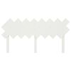 vidaXL Bed Headboard White 159.5x3x80.5 cm Solid Wood Pine