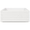 vidaXL Garden Planter White 110x60x26.5 cm Solid Wood Pine