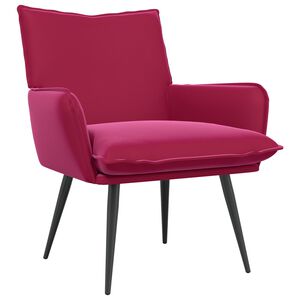 vidaXL Armchair Wine Red Velvet