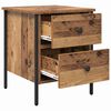 vidaXL Bedside Cabinet with Drawer Old wood 40 x 42 x 50 cm
