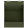 vidaXL Rabbit Feeder Olive Green 33.5 x 25.5 x 45.5 cm