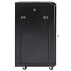 vidaXL Network Cabinet with Storage Black 60 x 60 x 80 cm Steel