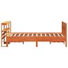 vidaXL Bed Frame without Mattress Wax Brown 120x190 cm Small Double Solid Wood Pine