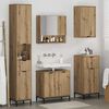 vidaXL Bathroom Furniture Set Artisan Oak Engineered wood, Metal