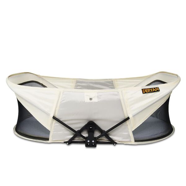 DERYAN Pop-up Travel Cot Infant Baby Luxe with Mosquito Net Cream