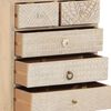 vidaXL Chest of Drawers 55x30x76 cm Solid Wood Mango and Iron