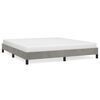 vidaXL Bed Frame without Mattress Light Grey Super King Velvet