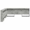 vidaXL Storage Headboard Concrete Grey 200 cm Engineered Wood