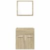 vidaXL 2 Piece Bathroom Furniture Set Sonoma Oak Engineered Wood