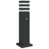vidaXL Outdoor Floor Lamp with Sensor Black 50 cm Aluminium