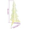 vidaXL Christmas Tree with 240 LEDs Warm White 180 cm PET