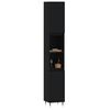 vidaXL Bathroom Cabinet Black 30x30x190 cm Engineered Wood