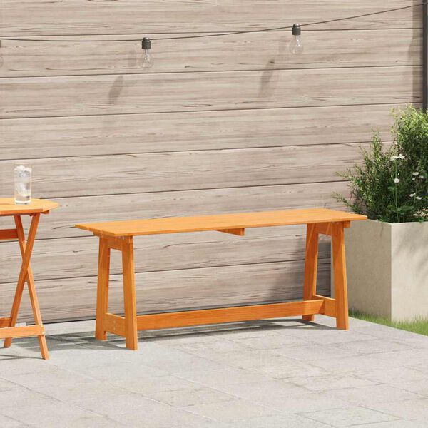 vidaXL Outdoor Bench Brown 119 x 35 x 47cm Solid pine wood