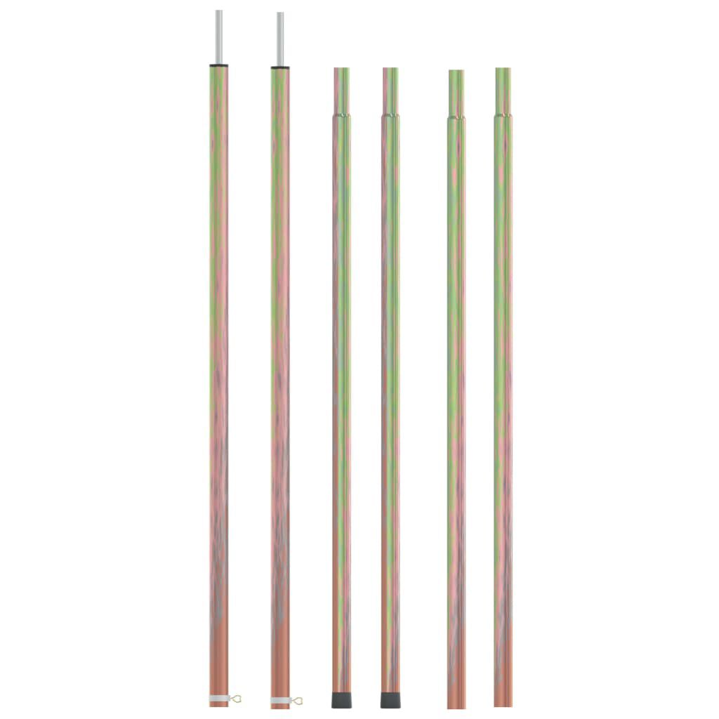 vidaXL Telescopic Tent Poles with Length of 170 255 cm 2 pcs Galvanised Steel