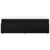 vidaXL Box Spring Bed with Mattress Black 90x200 cm Fabric