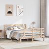 vidaXL Bed Frame with Headboard without Mattress 120x190 cm Small Double