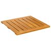 vidaXL Bath Mat Plain Brown 50 x 50 cm Wood