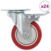 vidaXL 24 pcs Swivel Casters 100 mm