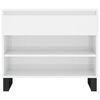 vidaXL Shoe Cabinet High Gloss White 70x36x60 cm Engineered Wood
