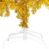 vidaXL Artificial Pre-lit Christmas Tree with Ball Set Gold 180 cm PET