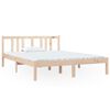 vidaXL Bed Frame without Mattress Solid Wood 140x190 cm