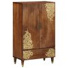 vidaXL Highboard with Drawer Brown 60 x 33 x 100 cm Solid Mango Wood