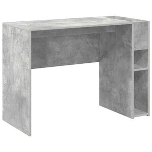vidaXL Desk Concrete Grey Engineered Wood 109 x 50 x 78 cm