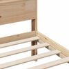 vidaXL Bed Frame with Headboard Brown 80 x 200 cm Engineered Wood
