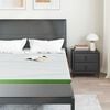 vidaXL Mattress Topper White and Green 160 x 200 x 6 cm Jaquard Fabric